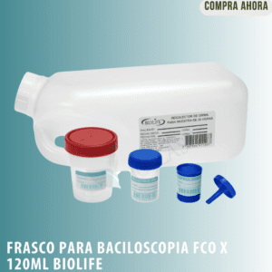 FRASCO PARA BACILOSCOPIA FCOX120ML BIOLIFE